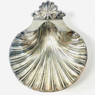 Vintage Bell Mark Silverplated Shell Dish From Old Sheffield Dies