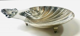 Vintage Bell Mark Silverplated Shell Dish from Old Sheffield Dies 2