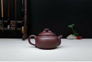 260cc chinese Yixing Handmade Zisha Purple clay Teapot TingYun Hu Tea Pot 5