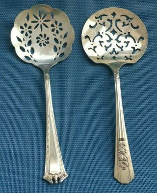 Vintage Ornate Silver Plate Tomato Servers - Spoons (2)