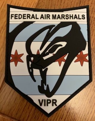 Il Chicago Vipr Team Federal Air Marshal Fam Aviation Airport Police Patch