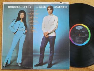 Rare Vintage Press Vinyl - Glen Campbell - Bobbie Gentry - Capitol Stereo St - 2928 - Ex