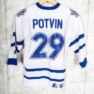 Starter Nhl Toronto Maple Leafs Felix Potvin 29 Vintage Jersey Size Small