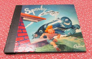 Sparky & The Talking Train 78 Rpm Album (3 Discs) Childrens Capitol Bc - 66