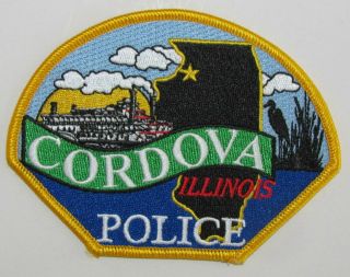 Illinois State Rock Island County Cordova City Police Regulation Uniform Patch