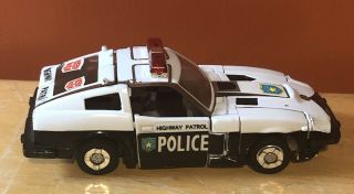 Vintage Prowl Police Highway Patrol Car Hasbro Takara G1 Transformer Robot 1982