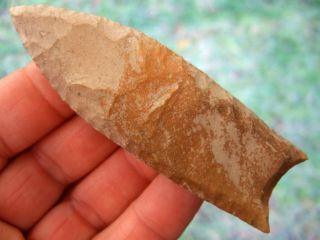 Fine Colorful 3 13/16 Inch Tennessee Clovis Point With Insight Arrowheads