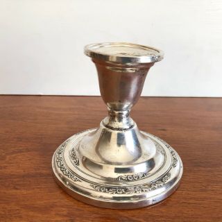 Vintage Courtship International Sterling Silver Weighted Candle Holder