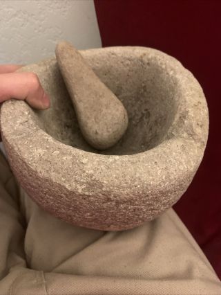 Authentic Native American Mortar And Pestle