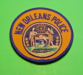 Orleans Louisiana La (hook And Latch Back) 3 1/2 " Police Patch