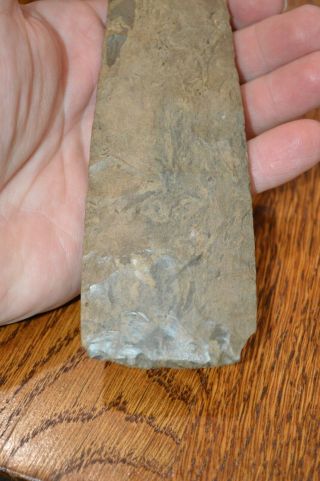 Large Dover Chert Mississippian Adze Sumner Co,  Tennessee 7.  1/8 x 2.  1/8 4