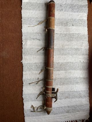 Hand Carved Native American Flute C.  Late 19c