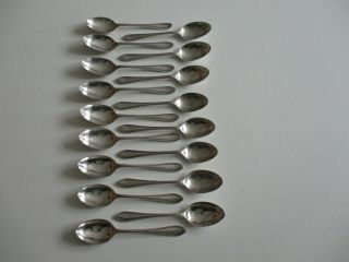 Vintage Epns Silver Plate Tea Spoons X 17