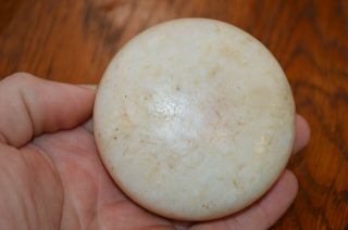 Highly Polished Mississippian White Flint Biscuit Discoidal Hamilton Co Tn 3.  1/8 2