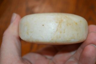 Highly Polished Mississippian White Flint Biscuit Discoidal Hamilton Co Tn 3.  1/8 4