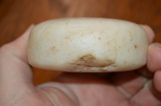 Highly Polished Mississippian White Flint Biscuit Discoidal Hamilton Co Tn 3.  1/8 5