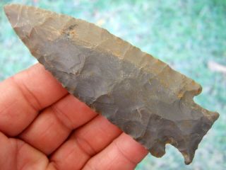 Fine 4 5/8 Inch Indiana Knobbed Hardin Point G10 T&t Arrowheads Artifacts