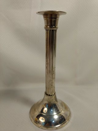 Vin International Silver Co.  Silverplated Corinthian Column Candlestick Holder