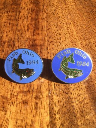 1984 Fish Ohio Pin Variation,  This Listing Is For The Right Pin Only