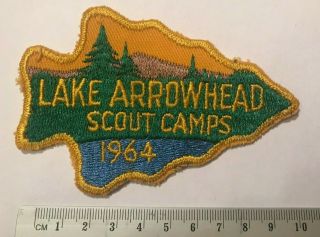 Los Angeles Area Council California 1964 Lake Camp Arrowhead Boy Scouts Bsa