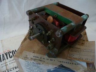 Vintage Taycol Electric Motor Supermarine Boxed Instructions R.  C Model Boat