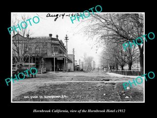 Old Postcard Size Photo Of Hornbrook California View Of Hornbrook Hotel C1912
