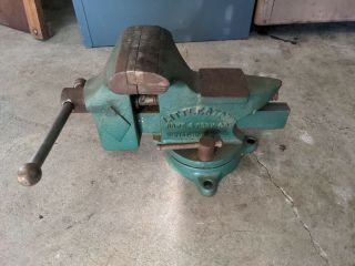 Littlestown No.  400 Swivel Bench Vise With Anvil Usa Vintage Workbench Tool