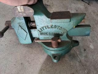 Littlestown No.  400 Swivel Bench Vise with Anvil USA Vintage Workbench Tool 2