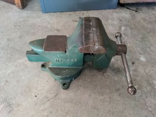 Littlestown No.  400 Swivel Bench Vise with Anvil USA Vintage Workbench Tool 3