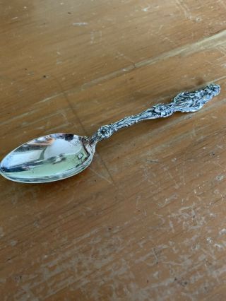 Gorham Whiting Sterling Silver Lily 1902 Teaspoon Monogram K