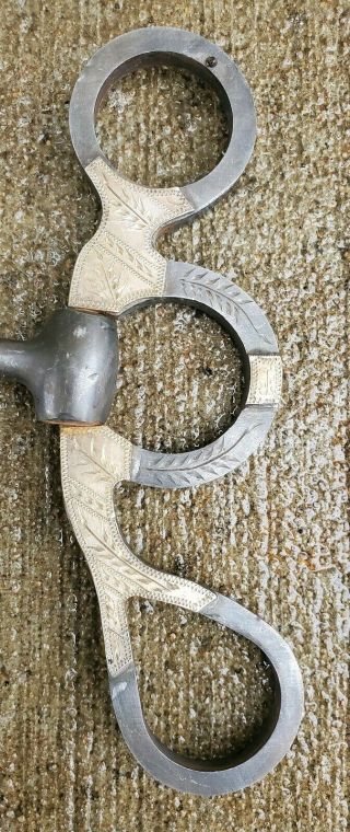 Handmade Silver Mounted Shanked Snaffle Bit Maker Marked