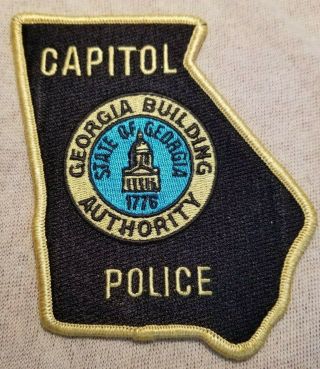 Ga Georgia State Building Authority Capitol Police Patch