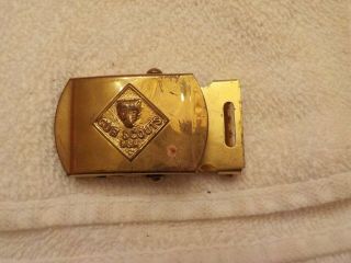 Vintage Solid Brass Cub Scout Belt Buckle