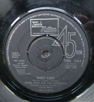 Diana Ross And Supremes Baby Love - Stop In The Name Of Love Tamla Motown Tmg1044