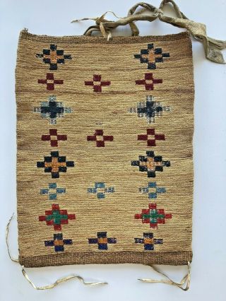 Old Nez Perce Corn Husk Bag 14 1/2 