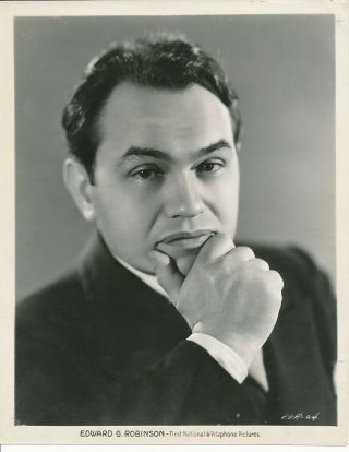 Edward G.  Robinson Vintage 1930s Warner Bros.  Studio Portrait Photo
