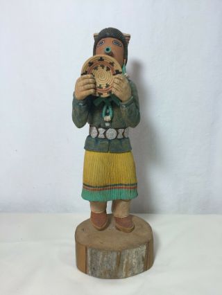 Vintage Hopi Carved Navajo Maiden Tasap Mana Kachina Lowell Talashoma,  Sr