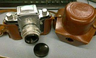 Vintage Exa Jhagee Dresden Camera With E.  Ludwig Meritar 1:2,  9 F=50mm Lens