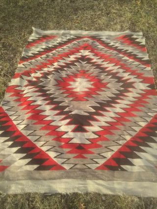 Navajo Transitional Blanket Rug 1890