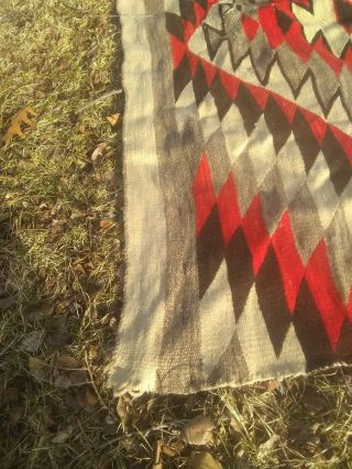 Navajo transitional Blanket Rug 1890 6