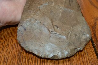 Large Dover Chert Mississippian Flared Spade Williamson Co,  TN 8.  75 x 4.  25 4