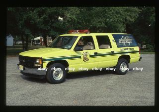 Woodstown Nj 2000 Chevrolet Suburban Chief Car Fire Apparatus Slide