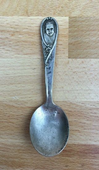 Vintage Gerber Baby Spoon Silverplate Winthrop 4 1/2” Silver Plate Child