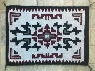 Vintage Hand Made Navajo Rug: Storm Pattern