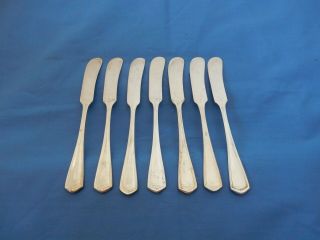 Oneida Hotel Plate Silverplate Eton Ohs131 Individual Butter Spreaders - 7