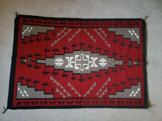 Vintage Authentic Navajo Wool Rug 36 " X 53 "