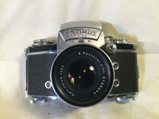 Vintage Exakta Vxiia Slr Slr 35mm Camera With Carl Zeiss Jena Pancolar 2/50 Lens