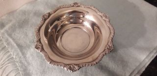 Silver Plate Vintage Bowl S G A1 England 17 Cm In Diameter
