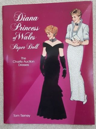 Princess Diana Of Wales Paper Doll The Charity Dresses Vintage