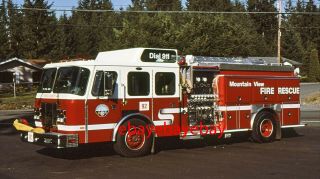 Fire Apparatus Slide,  Engine 92,  Mountain View / Wa,  1995 E - One
